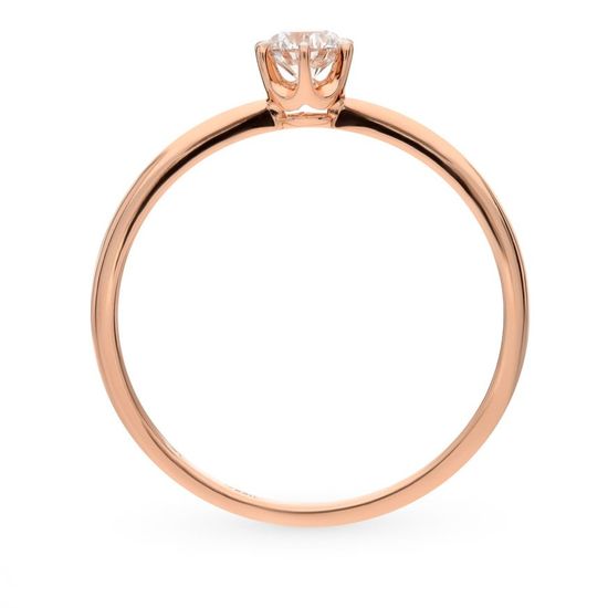 Золотое кольцо с бриллиантом БК9609, 2.2