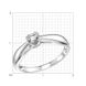 White gold ring with diamonds KBRBz101, 1.73