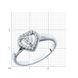 White gold ring with cubic zirconia FKBz516, 1.92