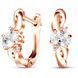 Gold earrings with cubic zirconia PDSz103