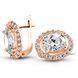 Gold earrings with cubic zirconia PDSz13