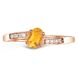 Gold ring with natural citrine ПДКз84Ц, 1.45