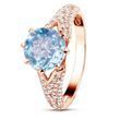 Gold ring with natural topaz ПДКз53Т