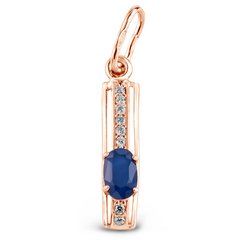 Gold pendant with natural sapphire PDz81S, 1.29