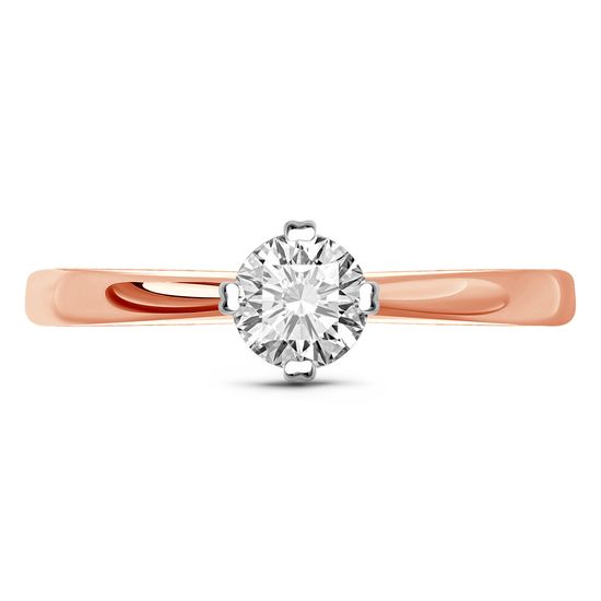 Red gold ring with diamonds KBRz121, 2.48