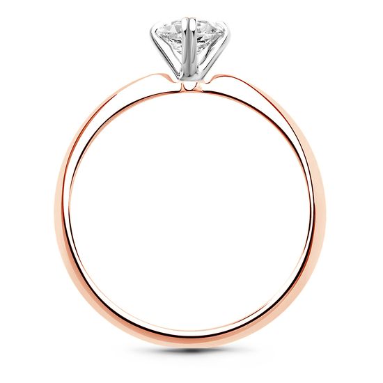 Red gold ring with diamonds KBRz121, 2.48