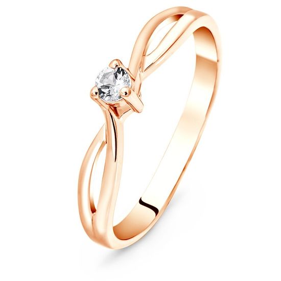 Золотое кольцо с бриллиантами БК2138, 1.56