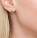 Gold earrings with emeralds and diamonds ИС5508Б