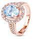 Gold ring with natural topaz ПДКз13Т