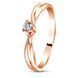 Golden Ring with Diamonds БК2138