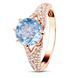 Gold ring with natural topaz ПДКз53Т