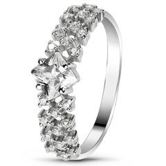 White gold ring with cubic zirconia FKBz309, 1.98