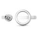 White gold ring with cubic zirconia FKBz505, 1.96