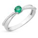 Gold ring with emerald and diamonds ИК5503Б, 2.3