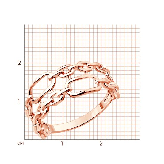 Кольцо из красного золота Кз714, 1.83