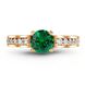 Ring made of gold with emerald nano БКз102НИ, 4.86