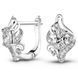 White gold earrings with cubic zirconia PDSBz104