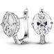 White gold earrings with cubic zirconia PDSBz14