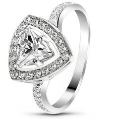 White gold ring with cubic zirconia FKBz270, 2.9