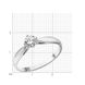 White gold ring with diamonds KBRBz104, 1.89