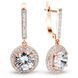 Gold earrings with cubic zirconia PDSz15