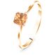 Gold ring with natural citrine Кз2094Ц, 17.5, 1.38