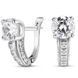 White gold earrings with cubic zirconia BSBz111