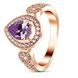 Gold ring with natural amethyst ПДКз83АМ