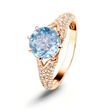 Gold ring with natural topaz ПДКз53Т