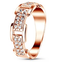 Red gold ring with cubic zirconia FKz200, 3.22