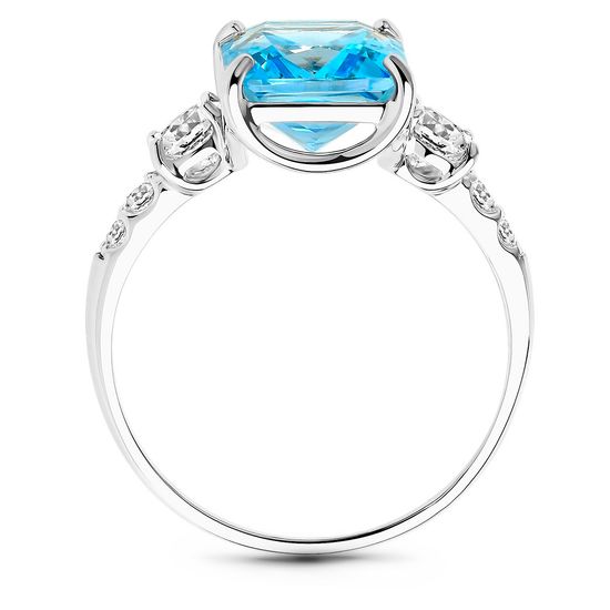 White gold ring with topaz PDKBz501T, 3.39