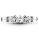 White gold ring with cubic zirconia FKBz233, 1.44