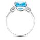 White gold ring with topaz PDKBz501T, 3.39