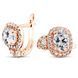 Золотые серьги с фианитами ПДСз16