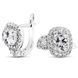 White gold earrings with cubic zirconia PDSBz16