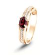 Gold ring with natural garnet ПДКз81Г