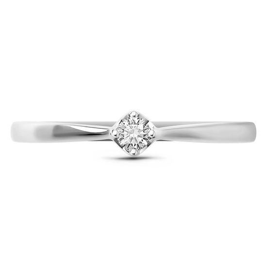 White gold ring with diamonds KBRBz107, 1.18