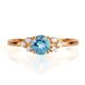 Gold ring with natural topaz K2257T, 15, 1.52