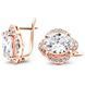 Gold earrings with cubic zirconia PDSz20