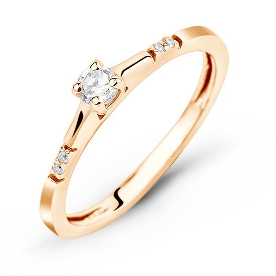 Золотое кольцо с бриллиантами БК2125, 1.45