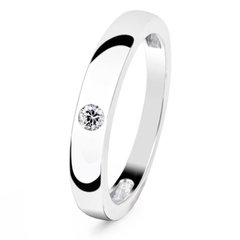 White gold ring with cubic zirconia Kz2109B, 2.28