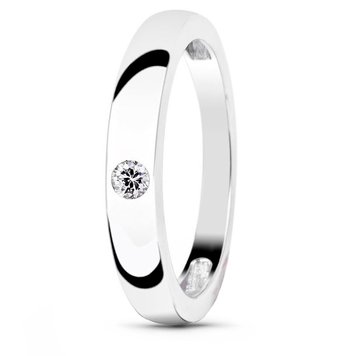 White gold ring with cubic zirconia Kz2109B, 2.28