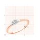 Red gold ring with diamonds KBRz120, 1.96