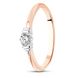 Red gold ring with diamonds KBRz120, 1.96