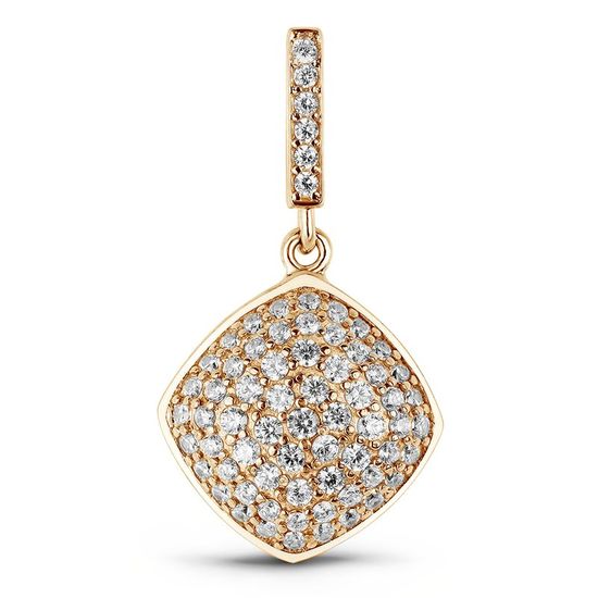 Gold pendant with cubic zirkonia PSz024, 3.97