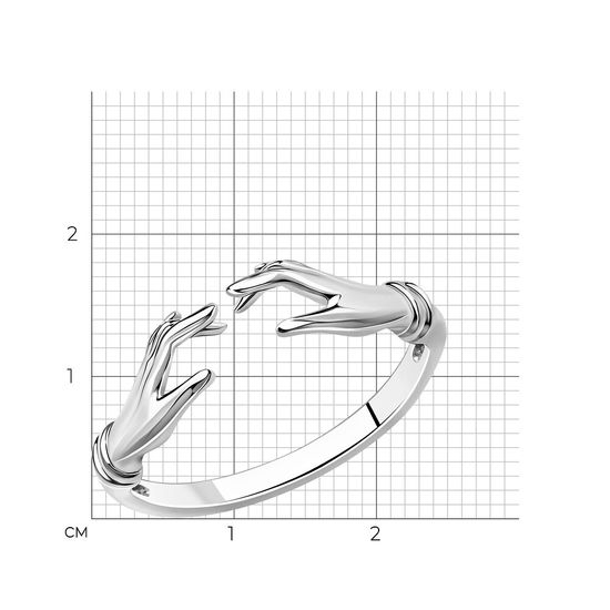 White gold ring KBz700, 2.44