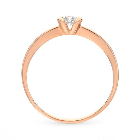 Золотое кольцо с бриллиантом БК9605, 1.75
