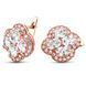 Gold earrings with cubic zirconia PDSz22