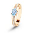 Gold ring with natural topaz ПДКз81Т, 2.09
