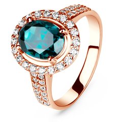 Ring of gold with topaz london blue ПДКз13ЛБ, 4.81